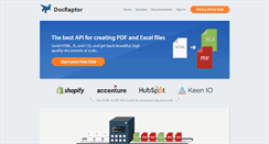 Desktop Screenshot of docraptor.com